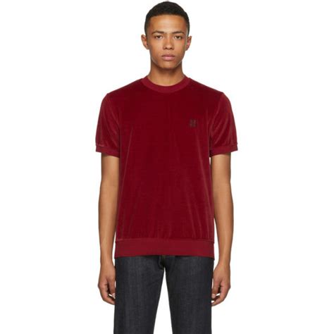 givenchy red velvet t shirt|Givenchy t shirt euro.